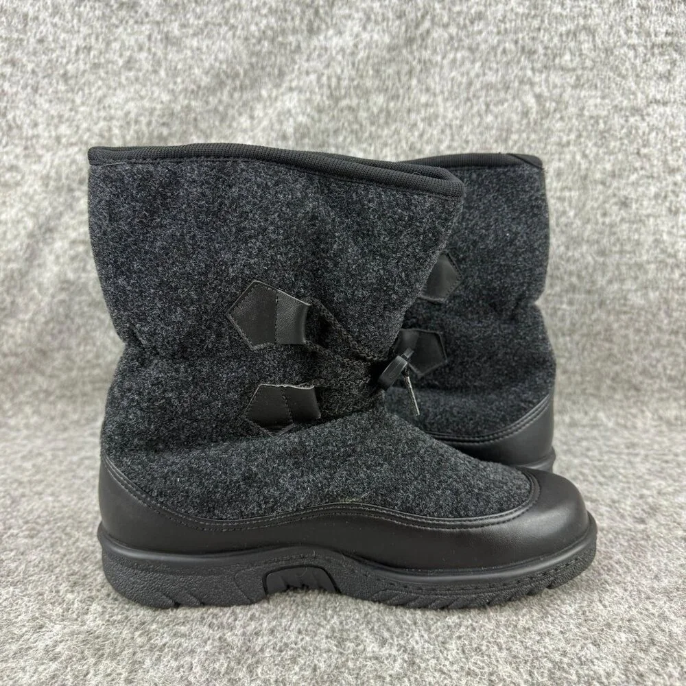 ✅Womens 7M Wanderlust Canada Alpine Grey Pull On Waterproof Winter Snow Boots - Picture 10 of 14